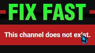 This Channel Does Not Exist Youtube FIX | Problem Solved | 2024