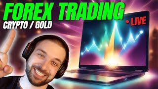 LIVE FOREX TRADINGXAUUSD (GOLD) & CRYPTONEW YORK Trading Session!