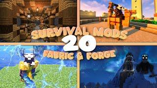 20 Mods for Survival Minecraft | Fabric & Forge | 1.20.4