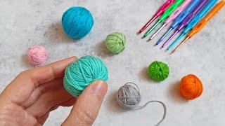 Gifts in 10 minutes! Great idea from leftover yarn. Crochet.