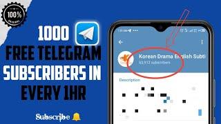 How To Increase Telegram Subscribers | Telegram Free Subscribers 2022