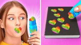 FANTASTIC BACK TO SCHOOL HACKS || Artistic Painting Hacks And Tricks By 123GO !LIVE