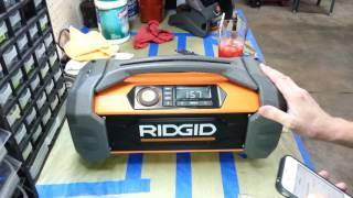 Ridgid GEN5X 18-Volt Jobsite Radio with Bluetooth Wireless Technology Model # R84087