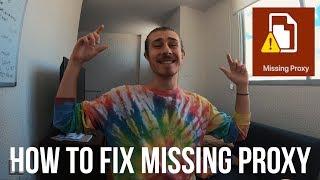 How To Fix Missing Proxy In FCPX