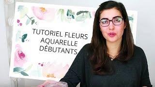 Tutoriel Fleurs à l'aquarelle - Débutant - Le contour