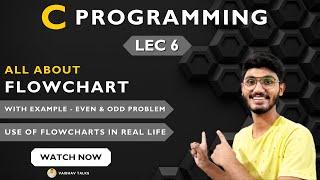 Lec 6: What is Flowchart in Programming | C Programming Tutorials 2023 