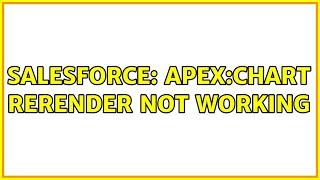 Salesforce: apex:chart rerender not working (2 Solutions!!)