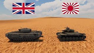 WW2 British Tanks VS WW2 Japanese Tanks | Ultimate Epic Battle Simulator 2