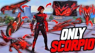 Free Fire But Only Scorpio Items ChallengeScorpio Evo Bundle, Scorpio Bike,Scorpio Gun All Items