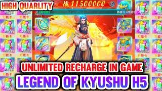 Legend Of Kyushu H5 Server GM - Unlimited Recharge , LV999 , GM Code