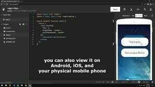 How to use Expo Snack - React Native