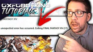 How To FIX Error 17 CRASH in Final Fantasy XIV Quick and Easy Guide!