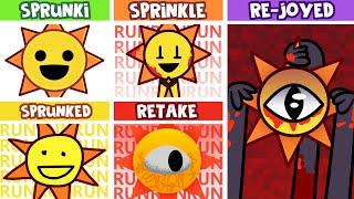 All Sounds - Incredibox Sprunked VS Sprinkle VS Retake VS Rejoyed VS OG Sprunki