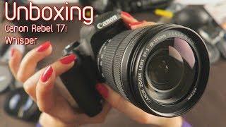 Whisper  Unboxing Canon Rebel T7i 18-135mm  ASMR