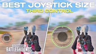 Best Joystick Size For 3rd Control Layout ( PUBG MOBILE BGMI)