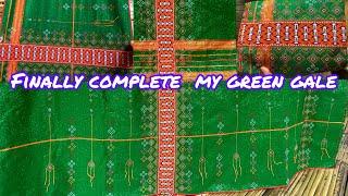 Finally Complete My Green Gale | Completed |Traditional Adi Gale