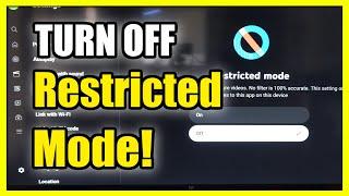 How to Turn Off Restricted Mode & Age Restriction on Youtube App TV (Easy Method)