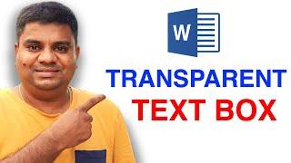 How To Make Text Box Transparent In Word (MS Word)