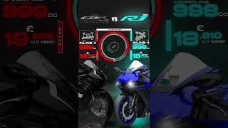 Honda CBR1000RR-R vs Yamaha R1 Quick comparison #shorts