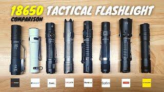 18650 Tactical Flashlight Comparison (ACEBEAM, OLIGHT, KLARUS, FENIX,  SOFIRN, WURKKOS, THRUNITE)