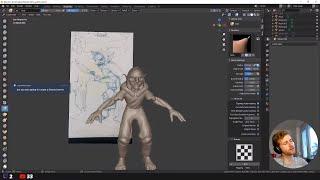 [Stream] Sculpting a goblin in Blender