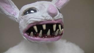 "Clyde The Angry Bunny" - OOAK Art Doll Sculpted by Amy DeCaro