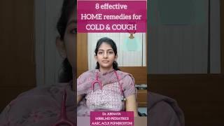 8 Best & effective home remedies for cough & cold in children| tips for cough relief| Dr Abinaya