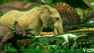 Tons of Animals, Dinosaurs and Prehistoric Creatures Stampede Green Screen (for Colt Carshall)