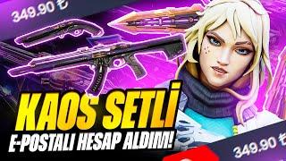 EPOSTA DEĞİŞEN KAOS GARANTİLİ RANDOM HESAP ALDIM VE DERECELİ GİRDİM! Valorant