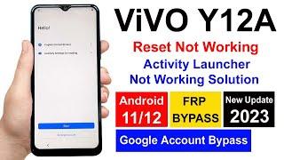 Vivo Y12A (V2102) Frp Unlock/Reset Google Account Android 11/12 | Reset Not Working Without Pc |