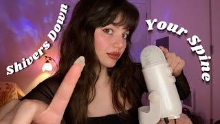 ASMR Giving You The Shiveries (Bare, Fluffy and Foam Covers) Hand Movements & Mouth Sounds