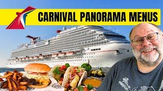 Carnival Panorama Menus & Food Highlights   Included Food & Specialty Dining