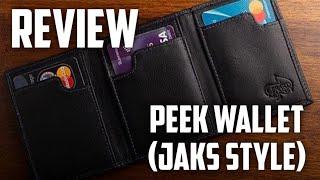 The Peek Wallet (Jak's Style) by Gerard Kearney with Secret Tannery Review