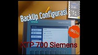 HMI KTP700 Siemens Backup Configuration