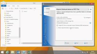 Export Outlook Folders and Items to PST File
