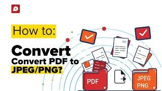 How to Convert your PDF to IMG - Quickly Convert CV form to JPEG/PNG format