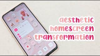 aesthetic homescreen transformation | IOS 14 on android