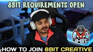 how to join 8bit creatives | 8bit requirements open | thug