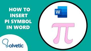 How to Insert PI Symbol in Word