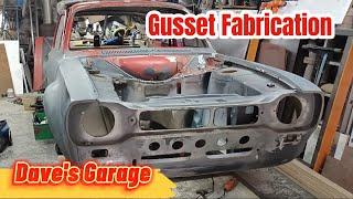 Ford Escort MK1 Restoration Project, Engine Bay Repairs, Gussets, Welding.