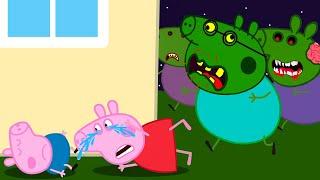 Zombie Apocalypse, Zombies Appear Destroys The Police Station‍️ | Peppa Pig Funny Animation