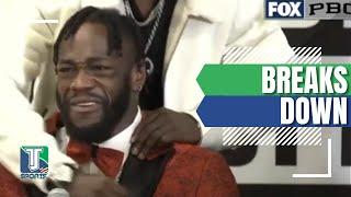 Deontay Wilder BREAKS DOWN whilst honouring former boxer Prichard Colon