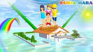 Hah Yuta Mio Hilang  | Rumah Yuta Tenggelam Di Laut Pantai ️Kacang Ajaib Sakura School Simulator