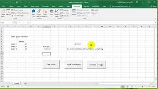 VBA Excel 2016 Lesson 6 - If then Else statement