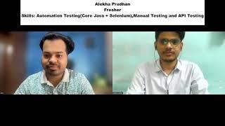 Software Testing Mock Interview for Fresher Profile | Automation Testing | Manual Testing