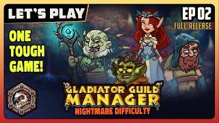 Gladiator Guild Manager | EP02 | Game Play | Let's Try | A Strategic Autobattler Arena Sim