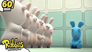 Rabbids' experiments | RABBIDS INVASION | 1H New compilation | Cartoon for Kids