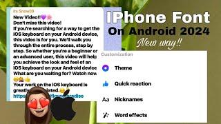 HOW TO CHANGE FONT OF OPPO, VIVO, REALME, XIAOMI, SAMSUNG, INFINIX, TO FULL IPHONE EMOJIS ON ANDROID