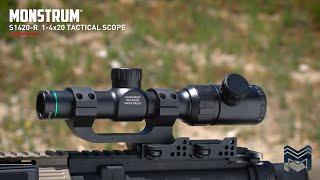 1-4x20 Tactical LPVO Rifle Scope Field of View