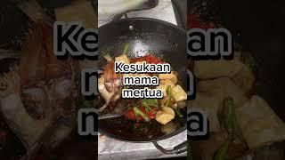 Kado ulangtahun ibu mertua | masak ikan asin balado tahu terong kacangpanjang